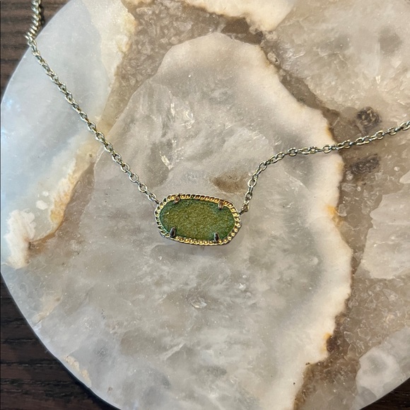 Kendra Scott *ORIGINALLY* Aqua Drusy Elisa Necklace - Picture 2 of 4